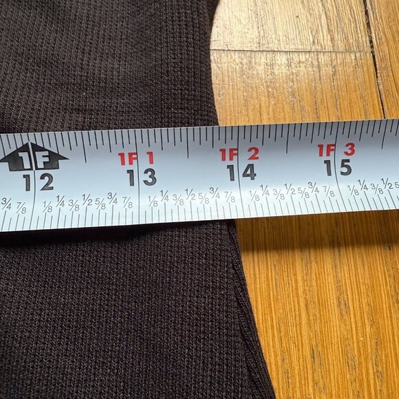 Marine Layer Size M Black Lexi Rib Long Sleeve Scoop Neck Midi Bodycon Dress - Picture 8 of 16